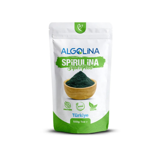 Algolina Spirulina Tozu 100 Gr (Spirulina Powder)